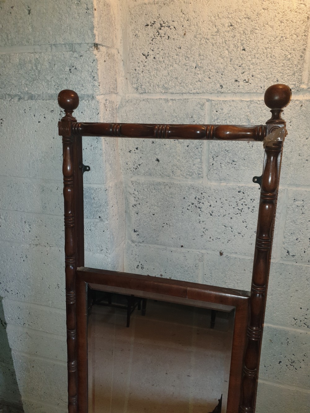 Regency wall mounted adjustable dressing mirror  View IV