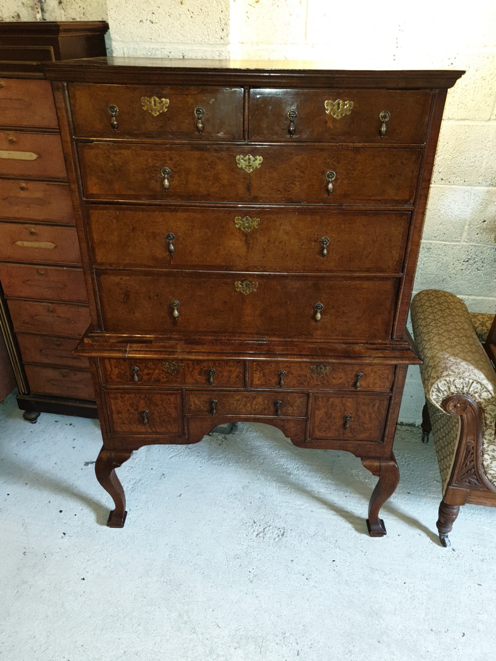 18th century chest on stand 