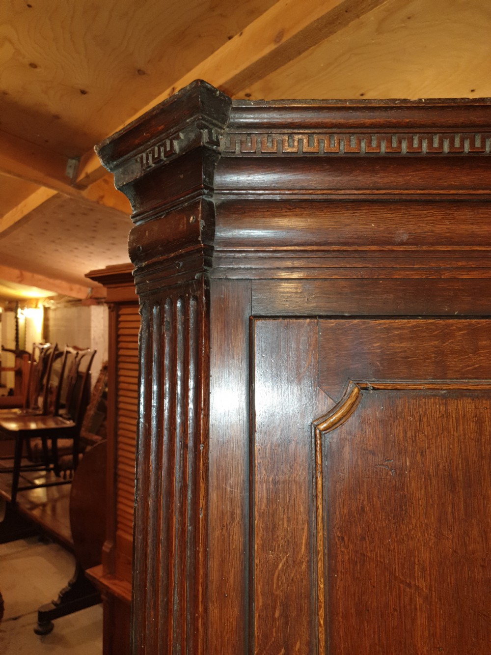 Late 18th century oak corner cupboard  View IV