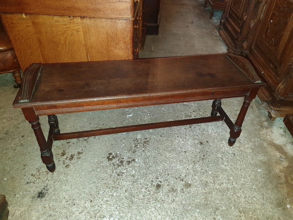 Late Victorian hall seat  View II