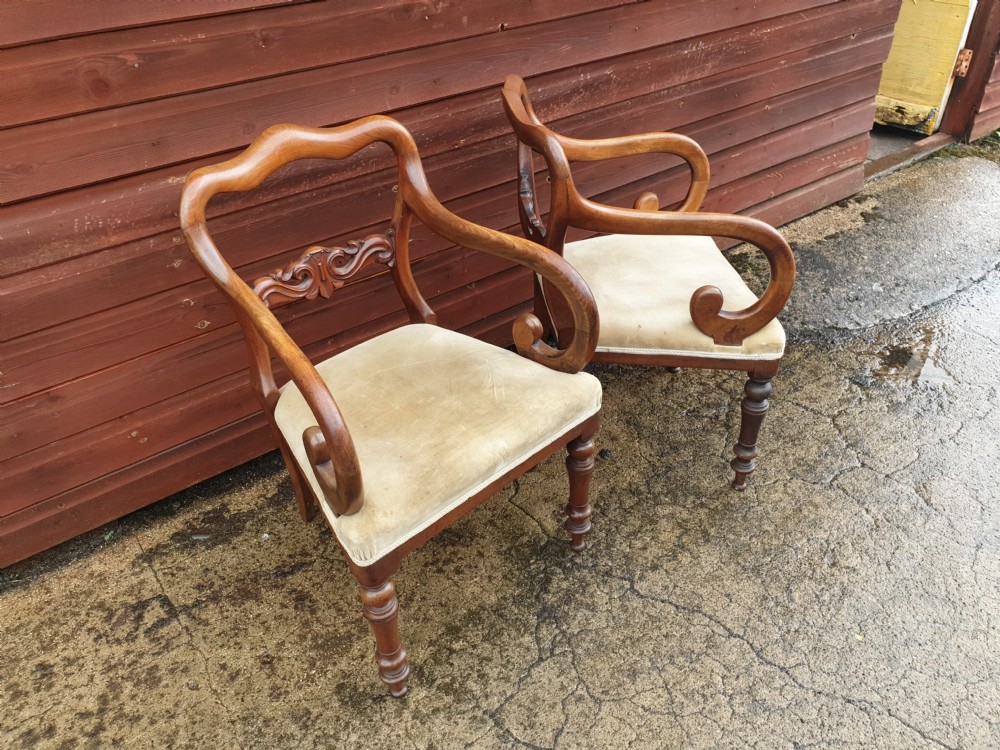 Pair of mid 19th century desk armchairs  View IV