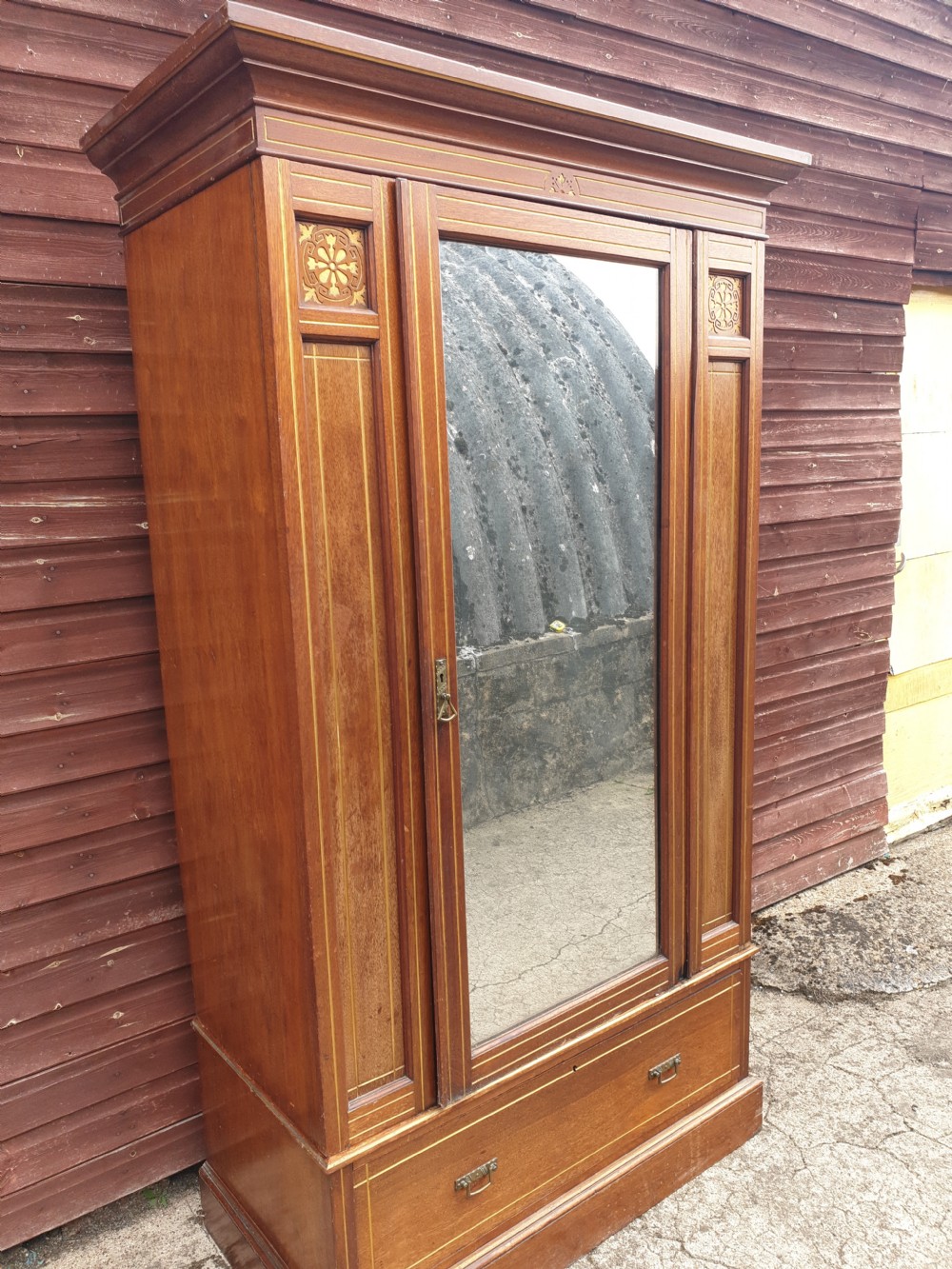 Late Victorian hall wardrobe by Edward's and Robert's  View V