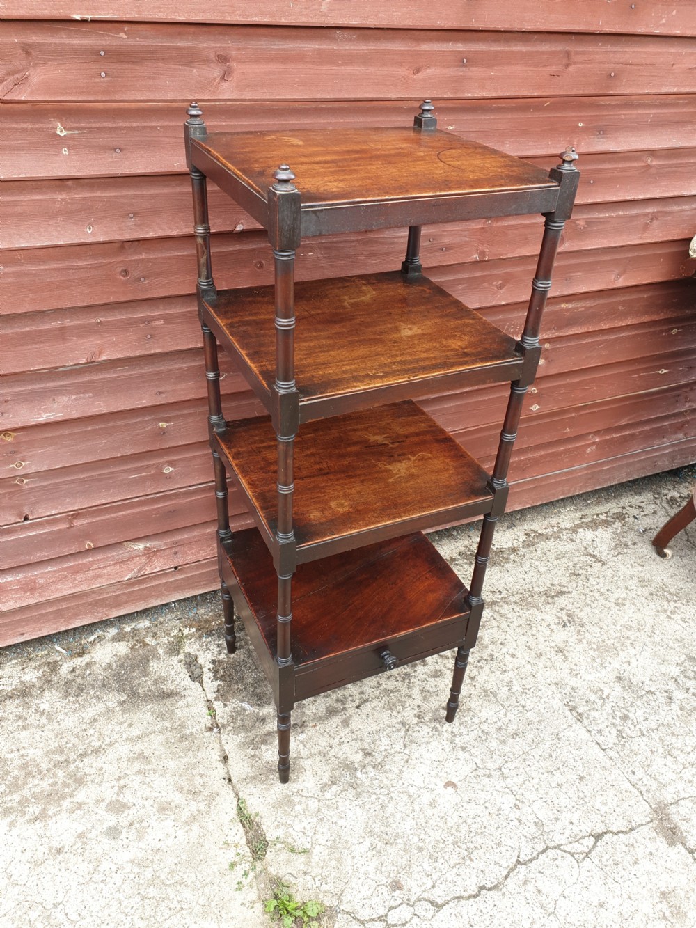 Regency mahogany Whatnot  View II