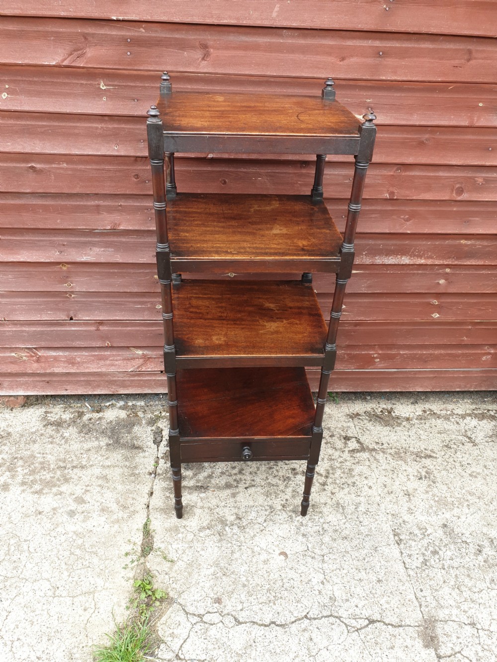 Regency mahogany Whatnot  View III