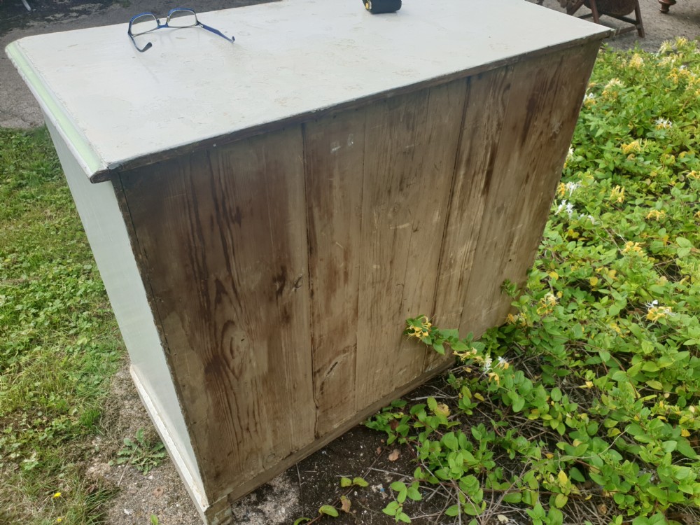 Victorian painted pine chest of drawers.  View III