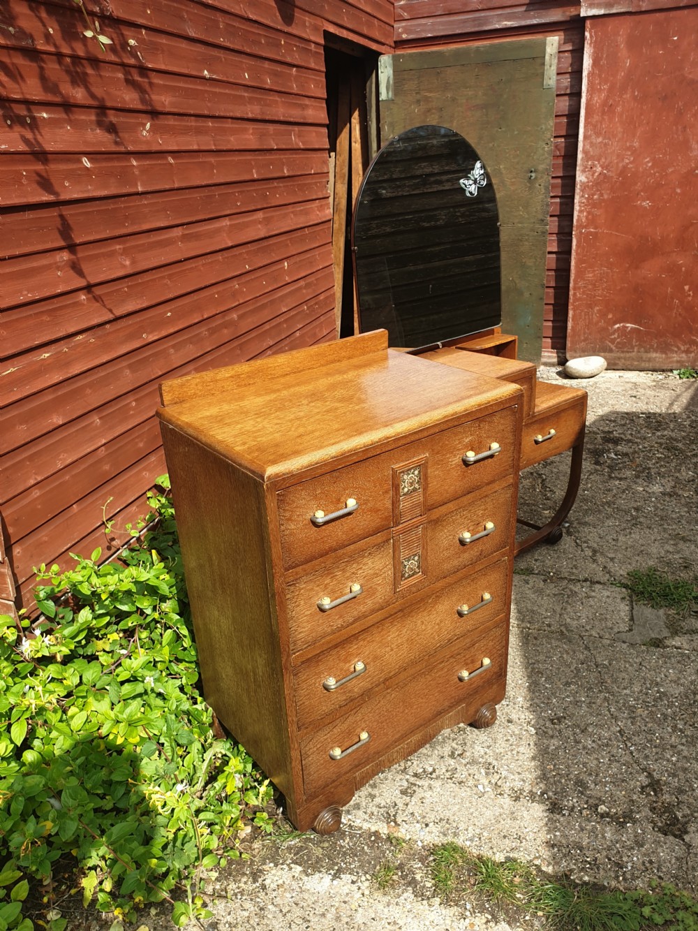 Dinky art deco bedroom set in the style of Heals. View VI