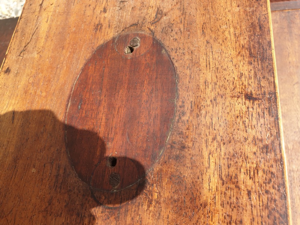 Late 18th century Georgian mahogany linen press.  View VI