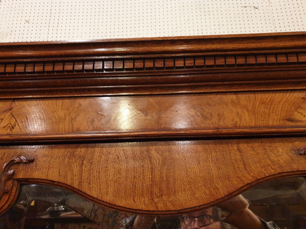 Good quality oak wardrobe by Maple & Co. View III