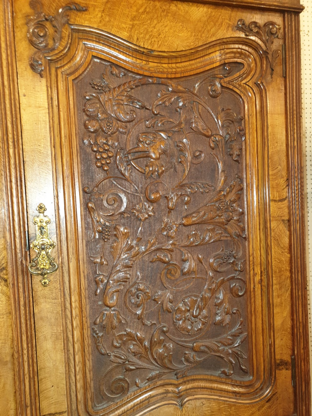 Good quality oak wardrobe by Maple & Co. View X