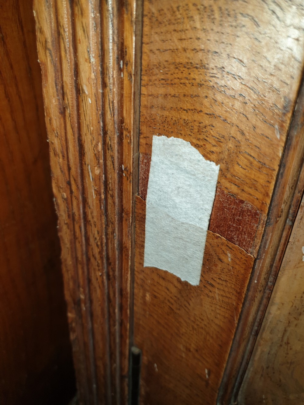 Good quality oak wardrobe by Maple & Co. View XI