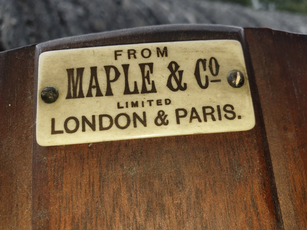 Late Victorian oak marble top washstand by Maple and Co. View II