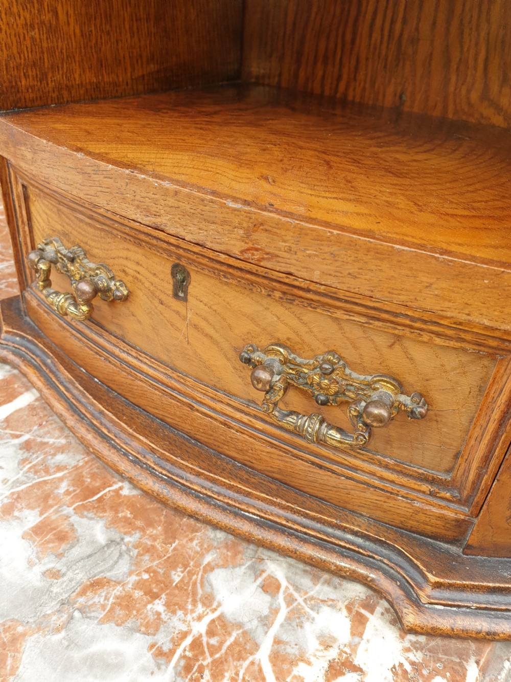 Late Victorian oak marble top washstand by Maple and Co. View III