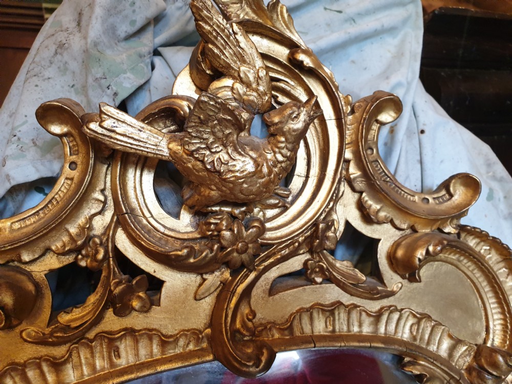 Mid 19th century gilt pier mirror.  View III