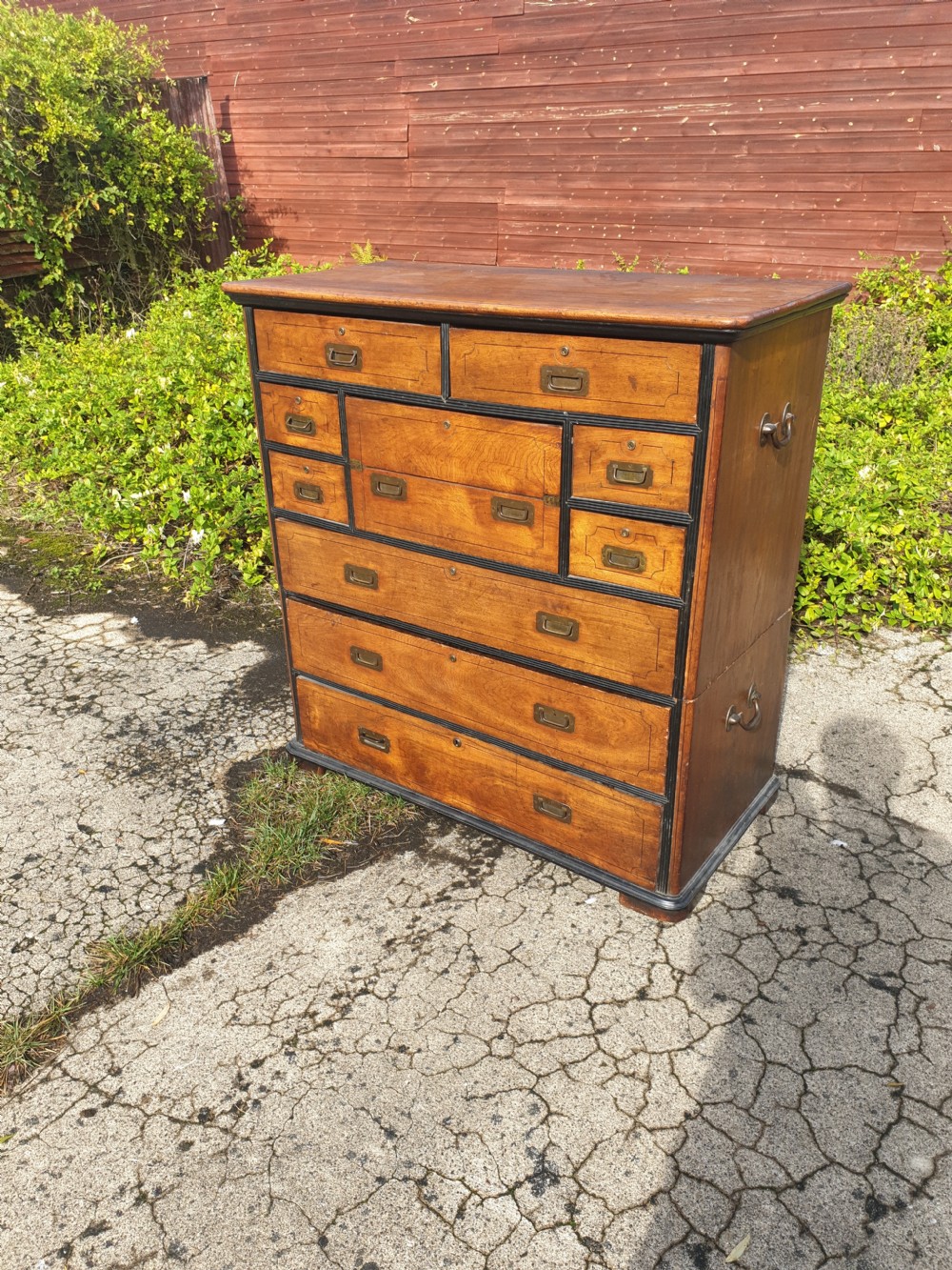 Good camphorwood military campaign 2 part chest.