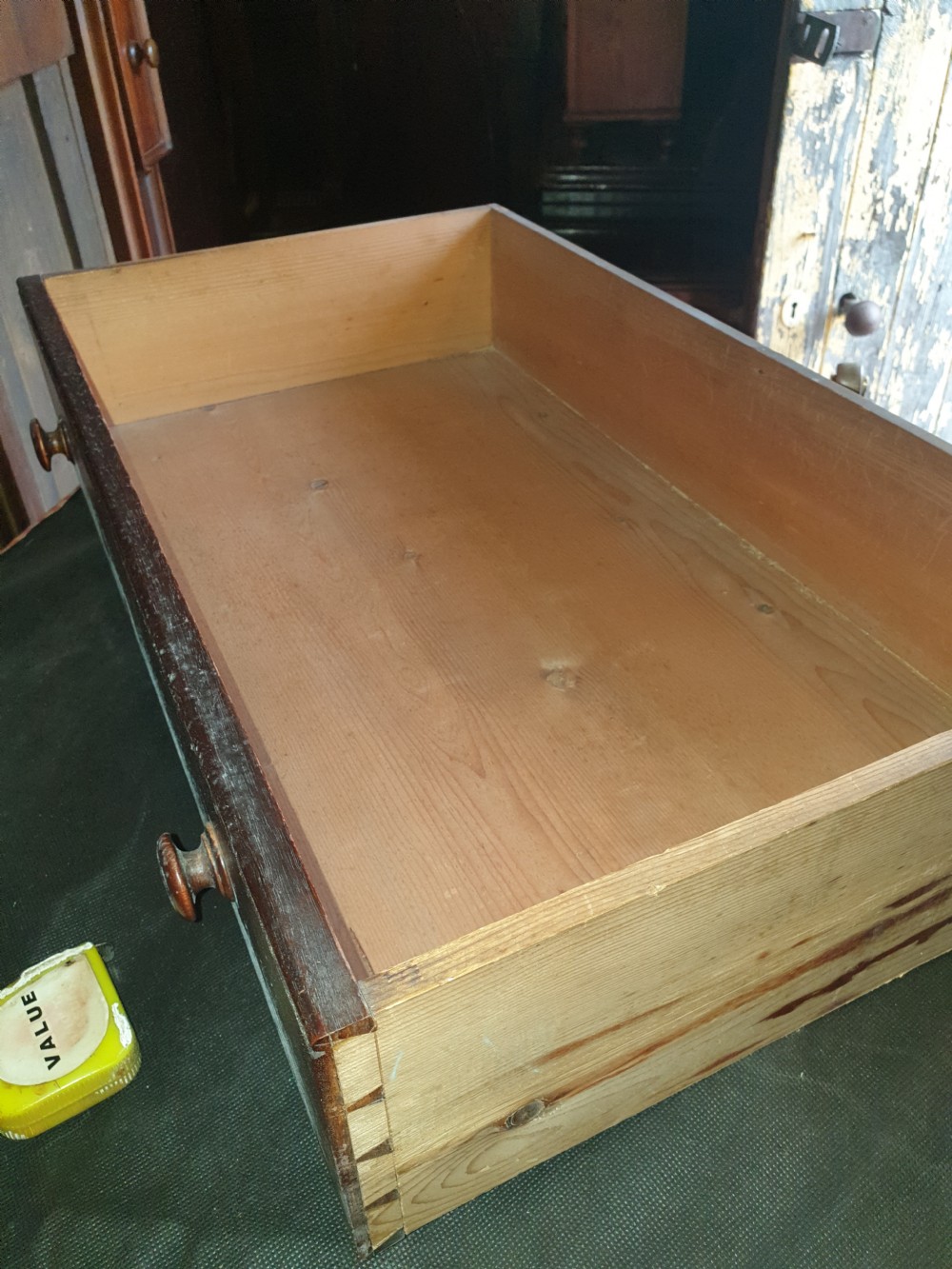 Large mid 19th century office cabinet of 8 drawers View VI