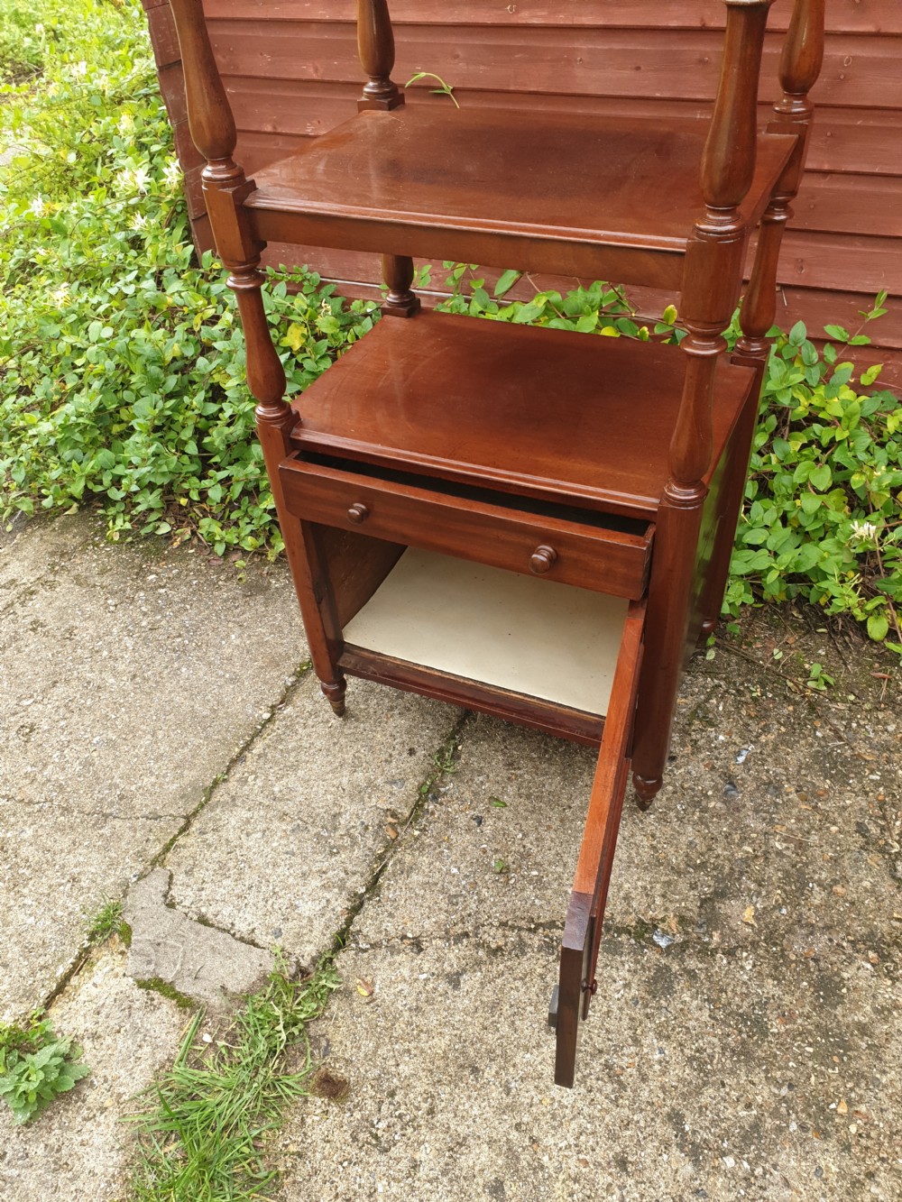 Mid Victorian mahogany 3 tier Whatnot  View III