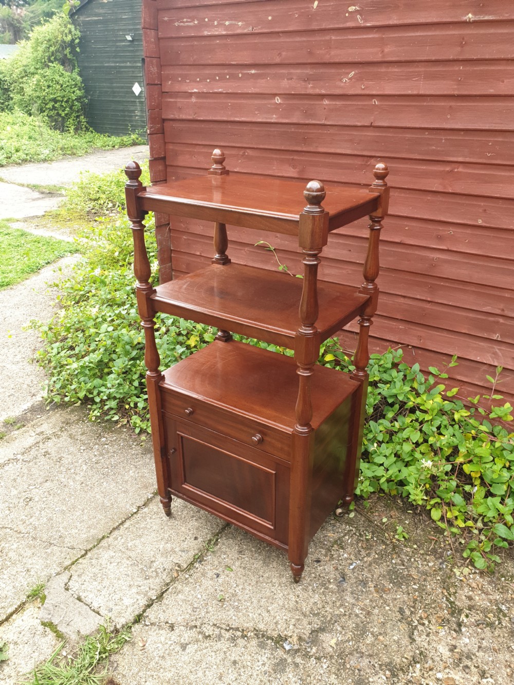 Mid Victorian mahogany 3 tier Whatnot  View IV