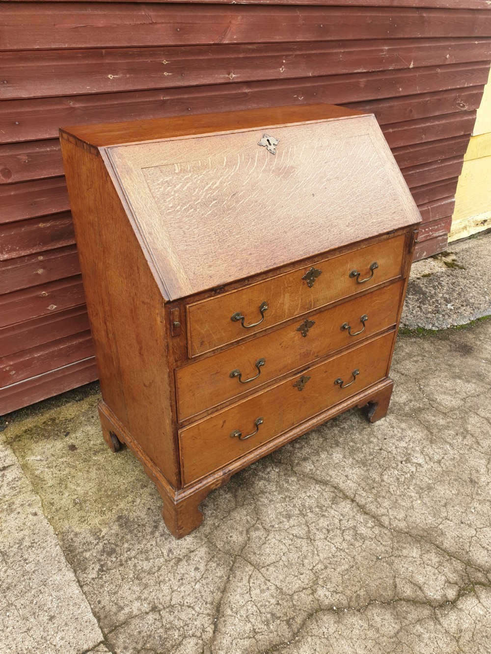 Late Georgian oak bureau  View II