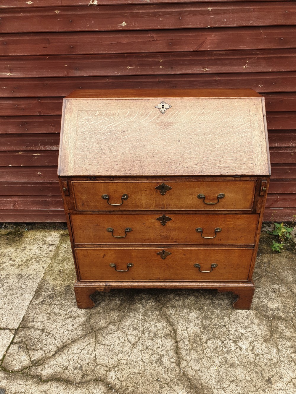 Late Georgian oak bureau  View III