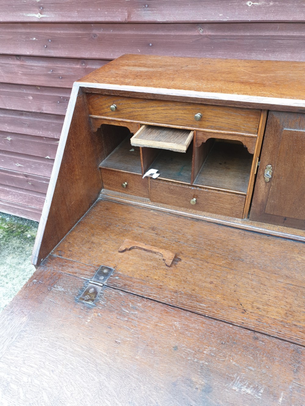 Late Georgian oak bureau  View V