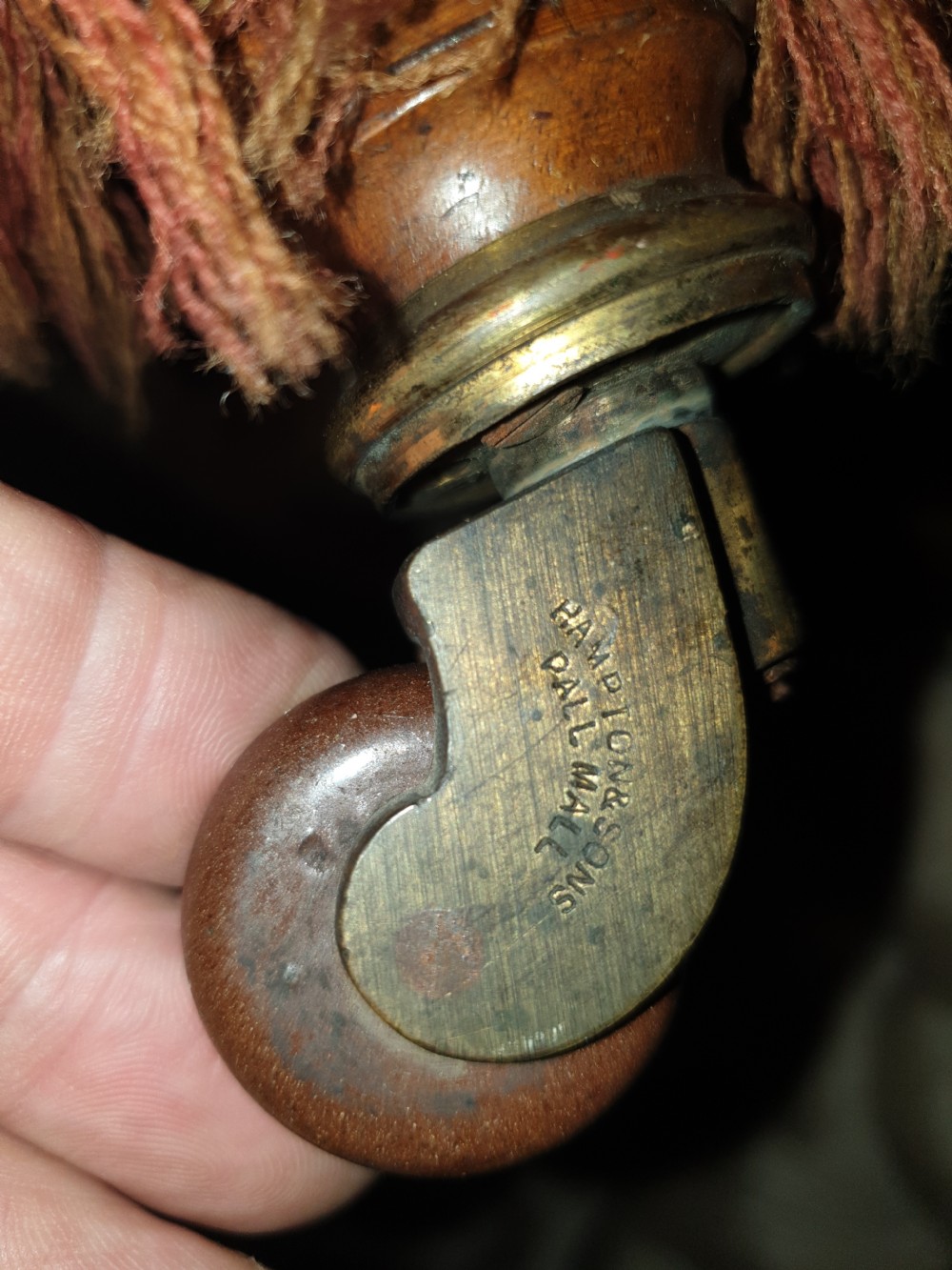 Late Victorian nursing chair.Stamped castors  View III