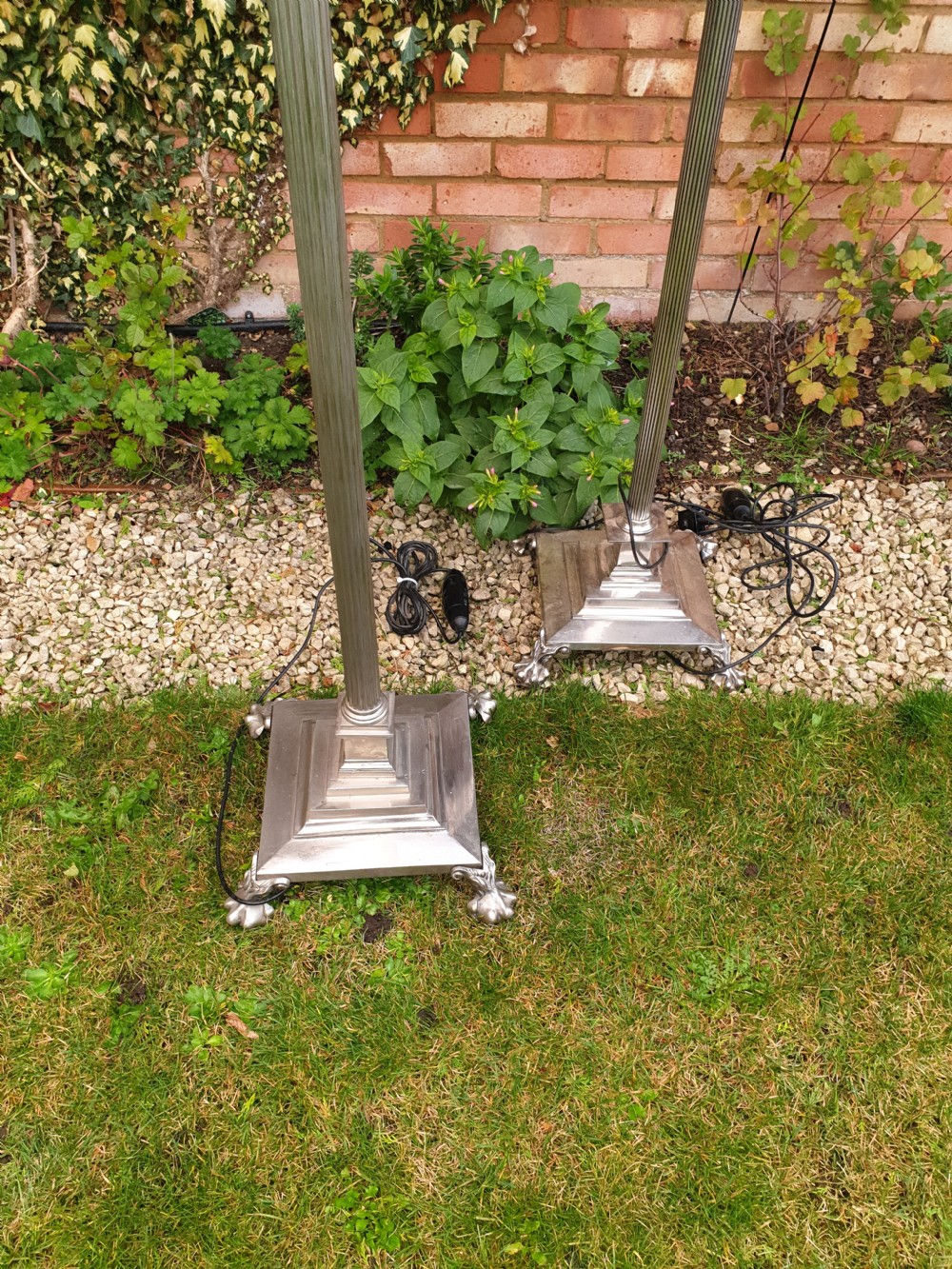 Good (very near) pair of Adjustable lamp standards  View IV