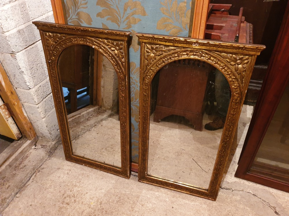 Pair of 19th century wall mirrors