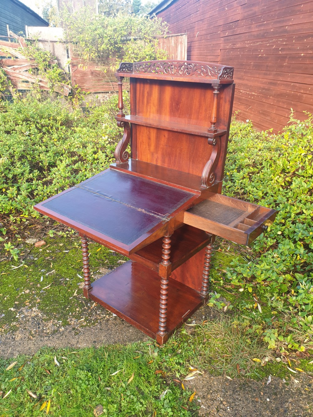 Unusual Regency writing desk 