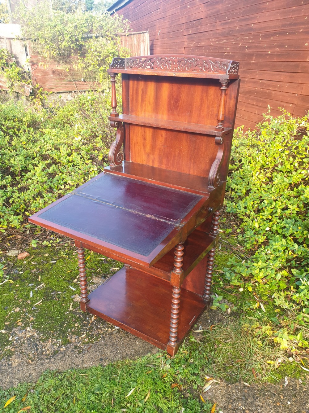 Unusual Regency writing desk  View V