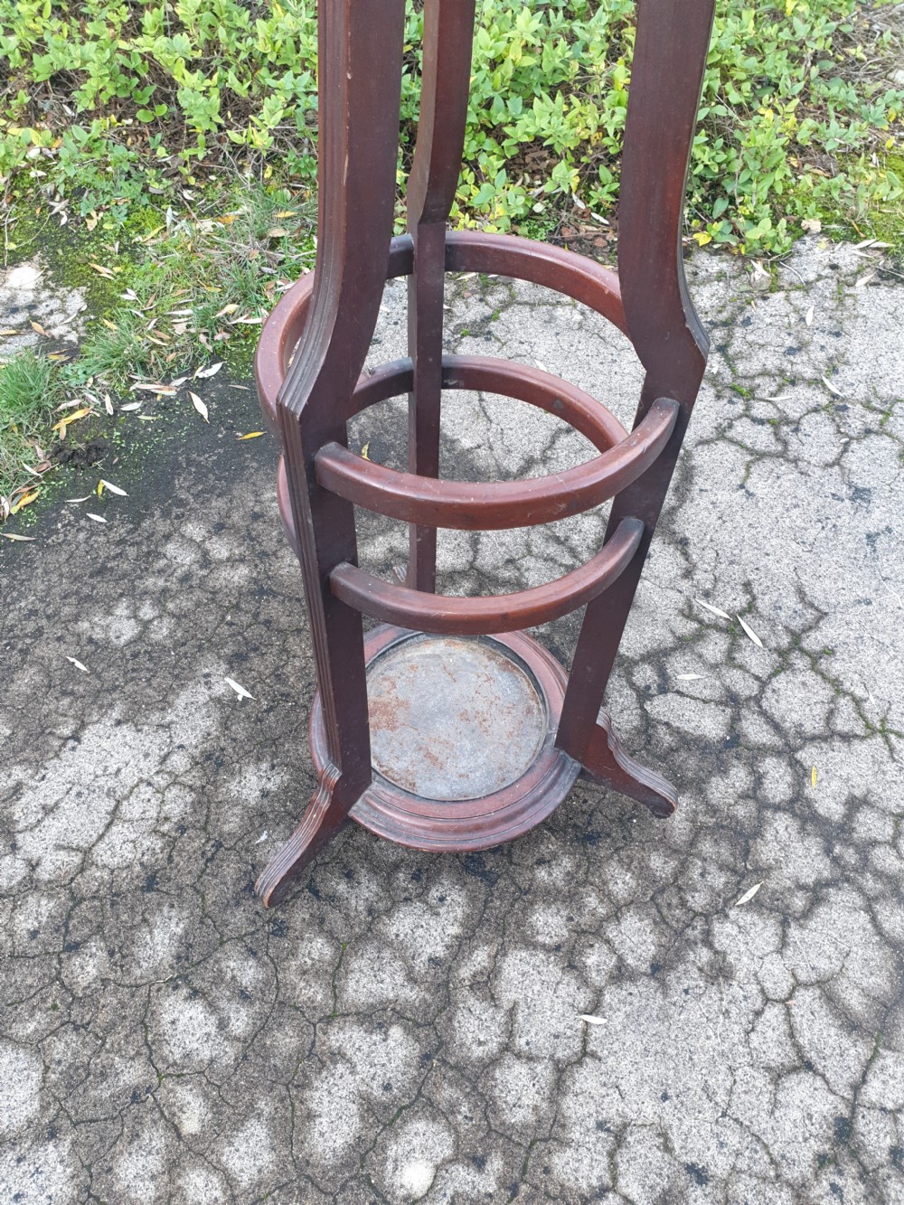 Edwardian mahogany hat and coat stand View II
