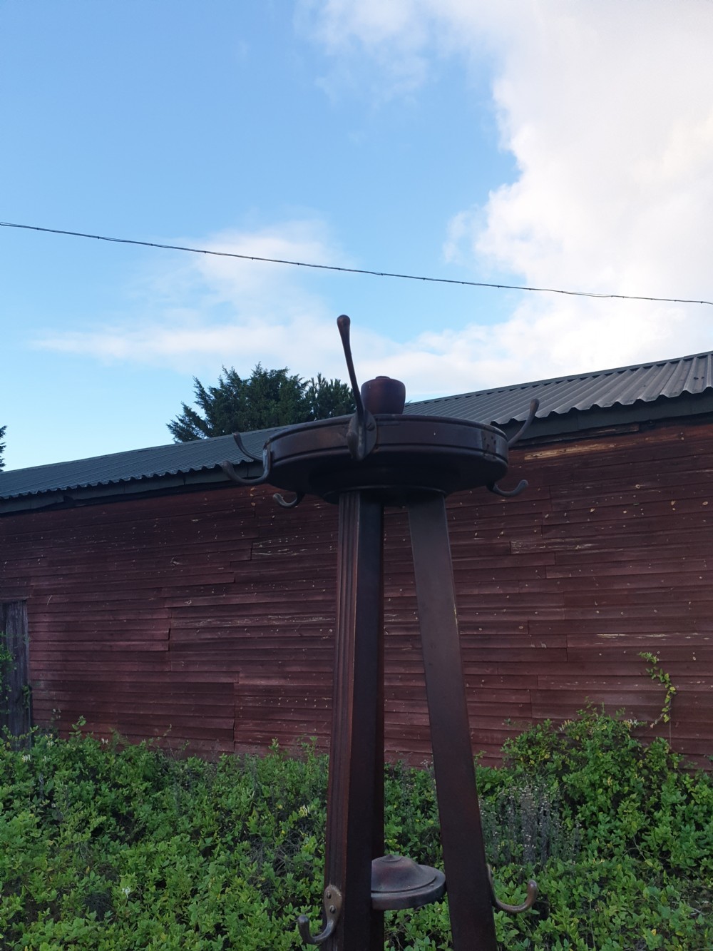 Edwardian mahogany hat and coat stand View V