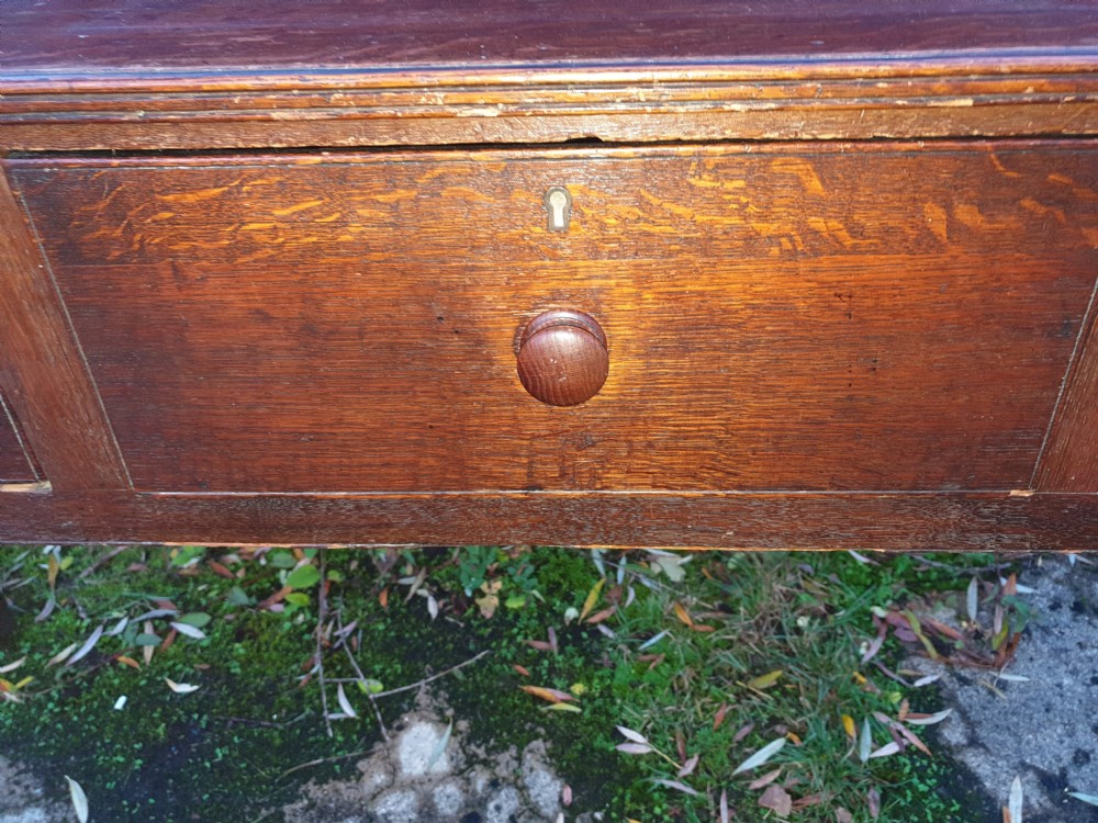 Oak 3 drawer dresser base  View V