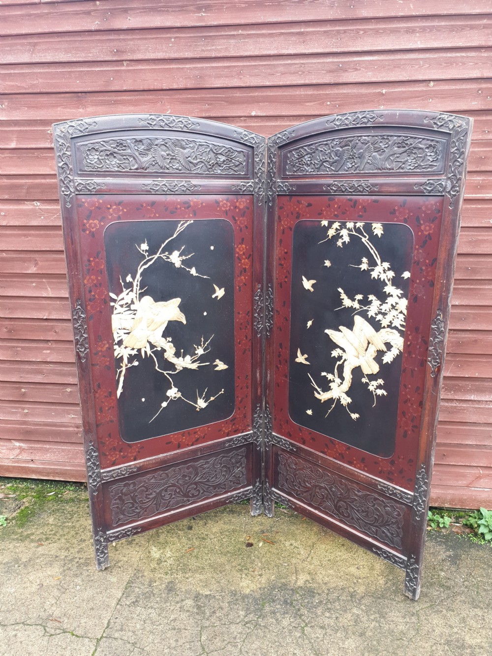 Large Oriental 2 fold screen. View VII