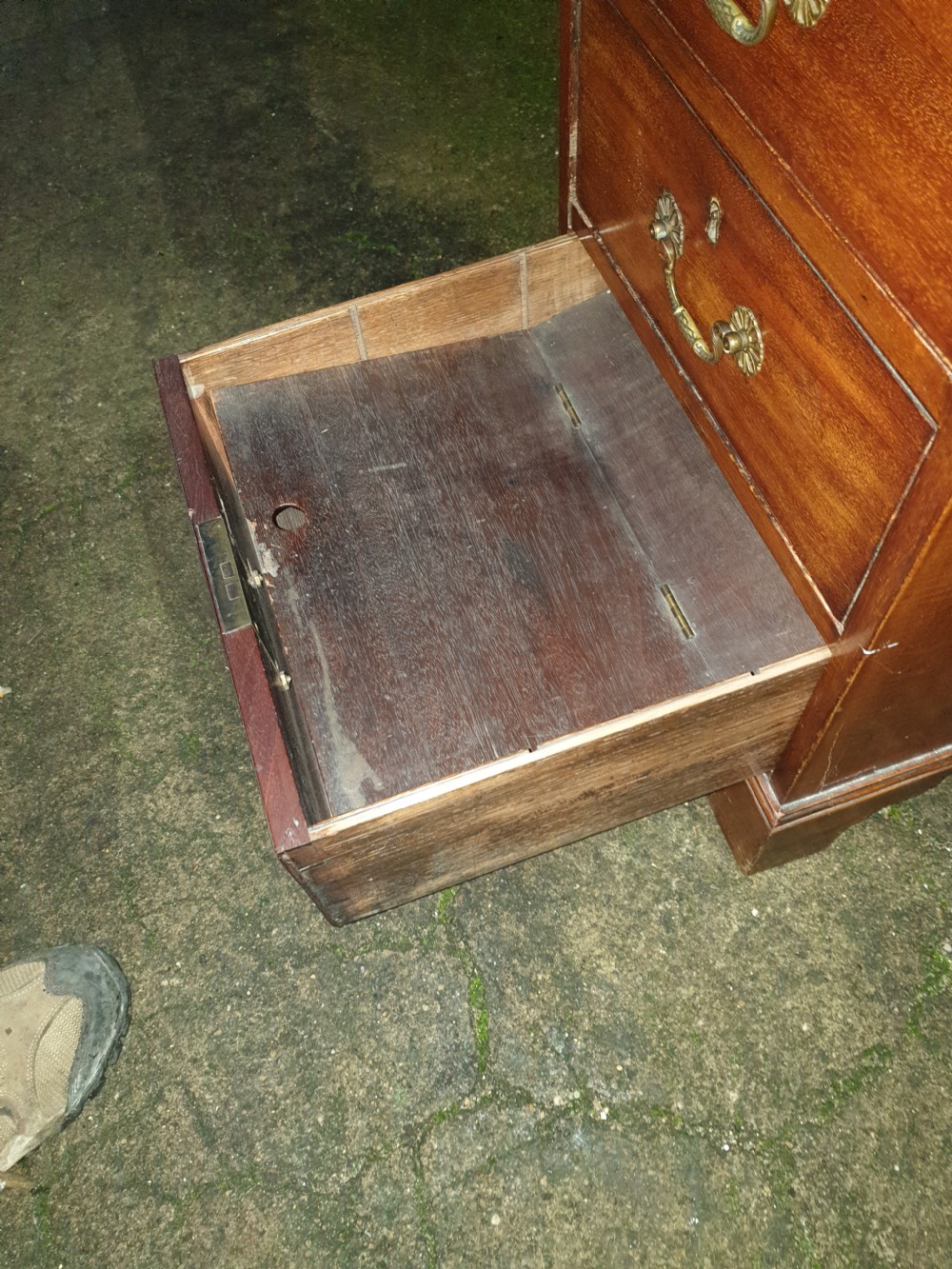 Late Georgian mahogany 5 drawer office chest. View II