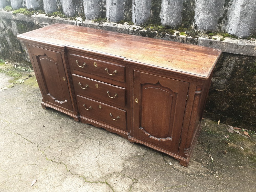 19th century oak dresser base