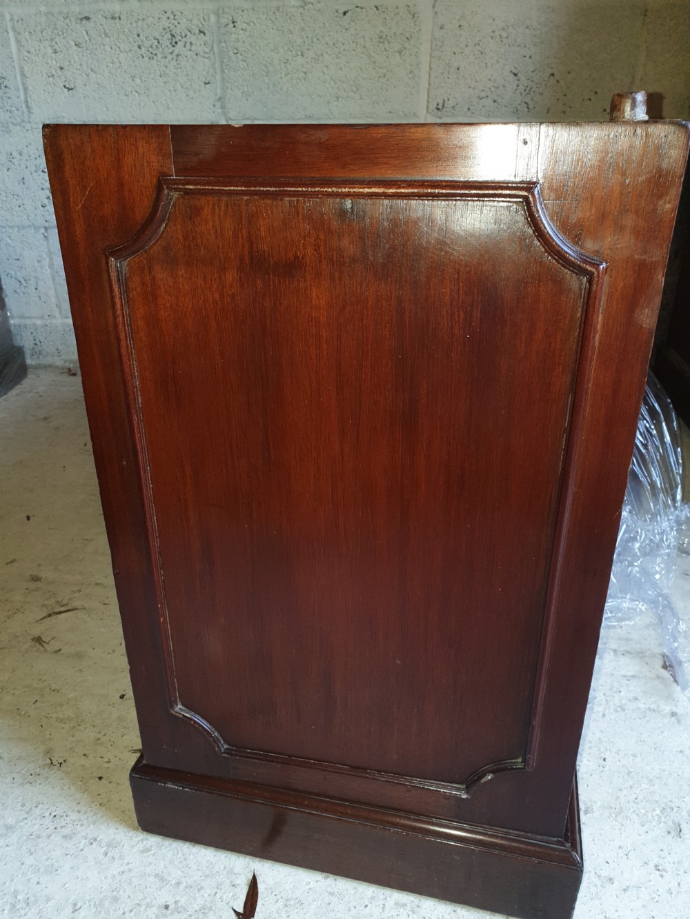 19th century mahogany kneehole pedestal partners desk  View VI