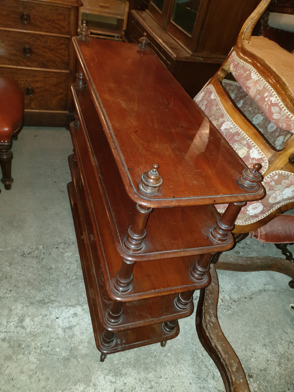 Unusual 19th century 5 tier etagere.  View II
