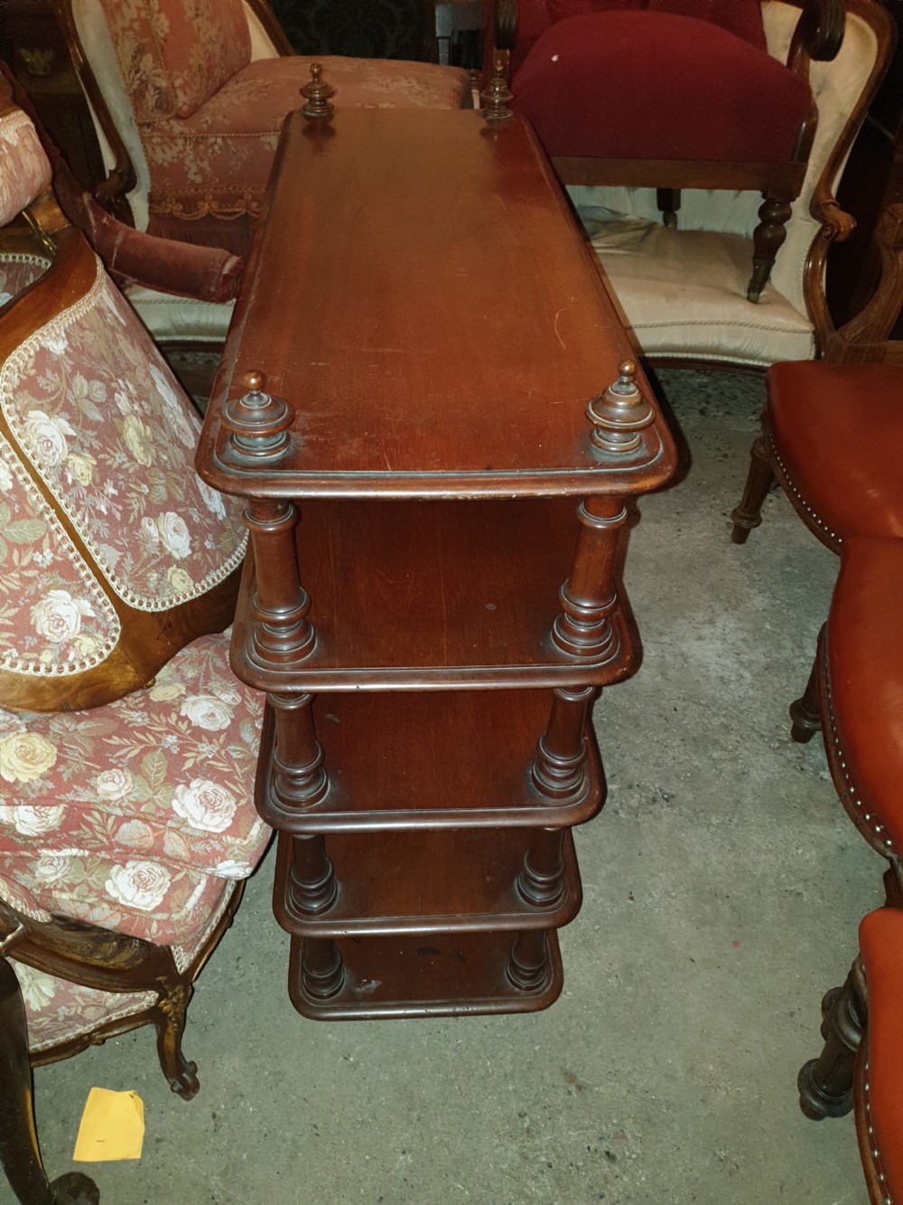Unusual 19th century 5 tier etagere.  View III