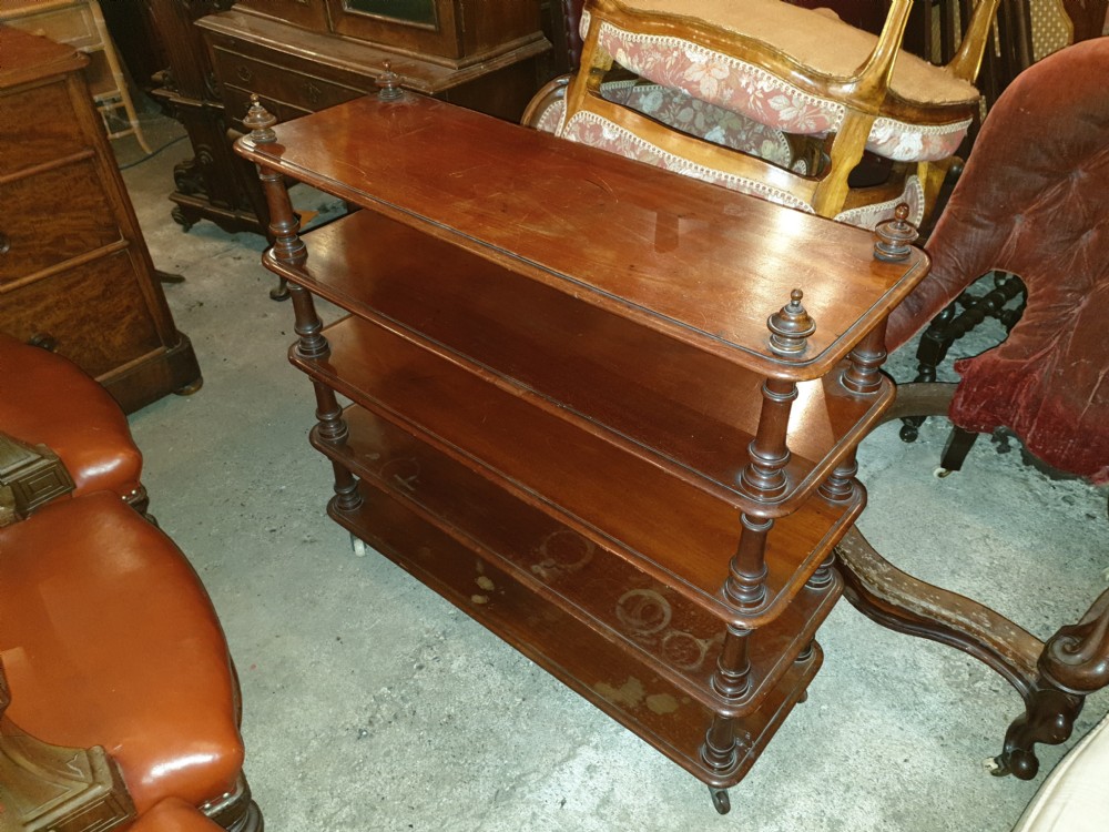 Unusual 19th century 5 tier etagere.  View IV