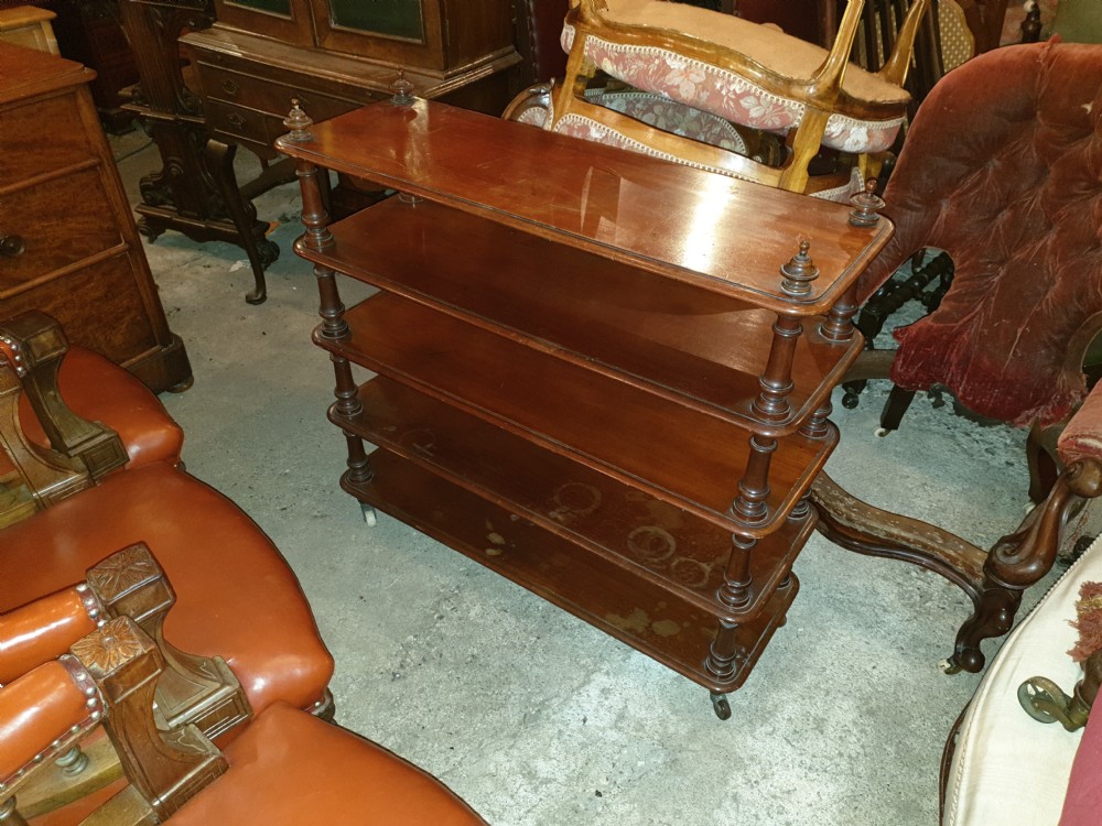 Unusual 19th century 5 tier etagere.  View V