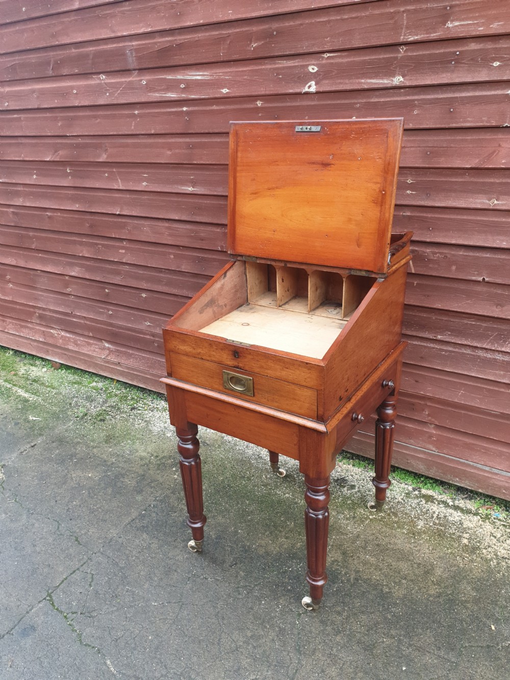 Victorian mahogany restaurant Maitre D  stand. View III