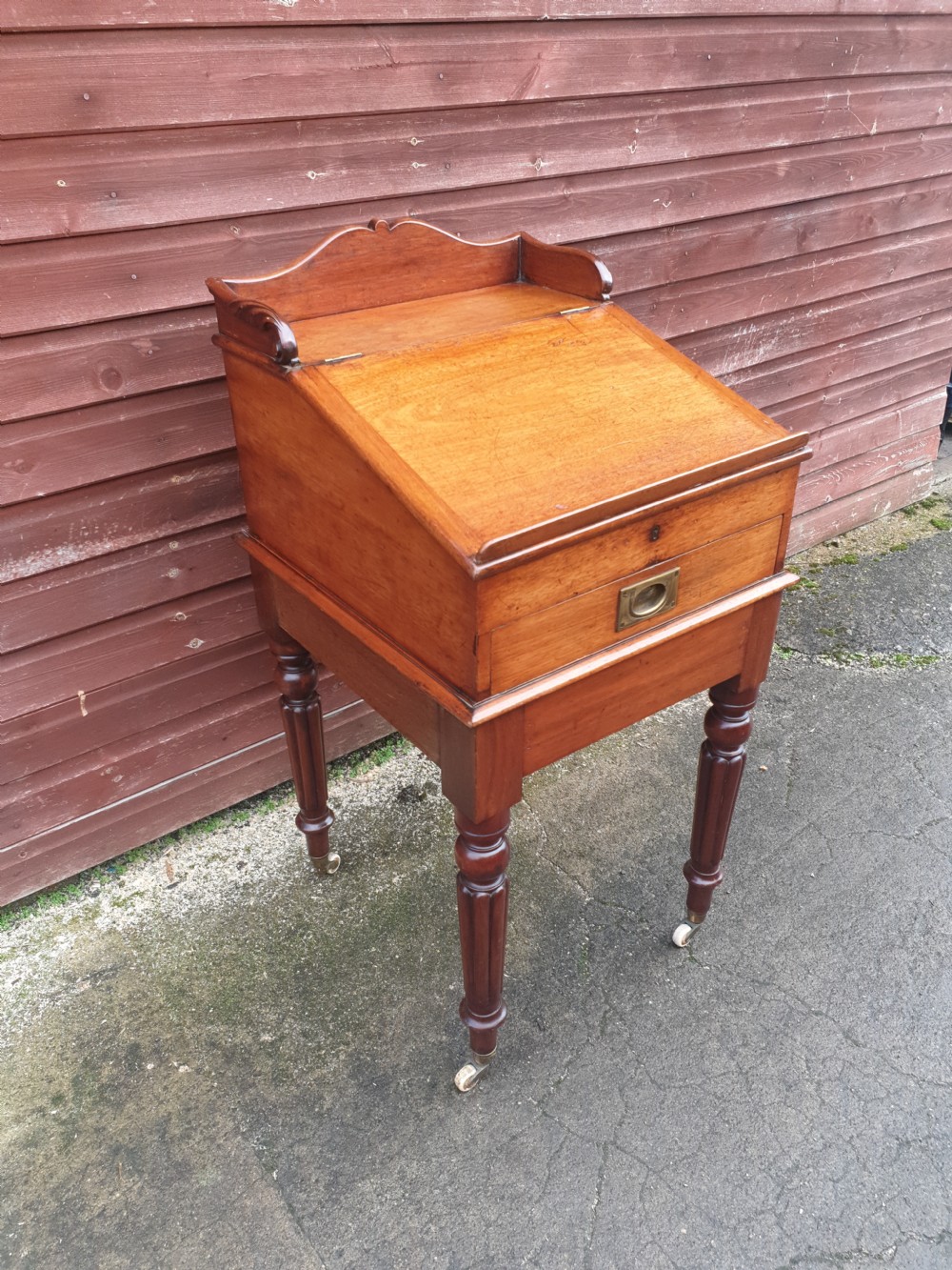 Victorian mahogany restaurant Maitre D  stand. View IV