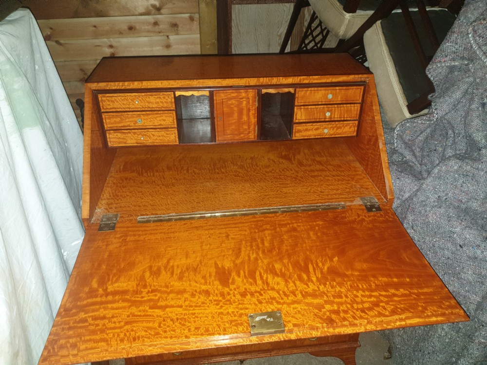 Edwardian satinwood bureau View II