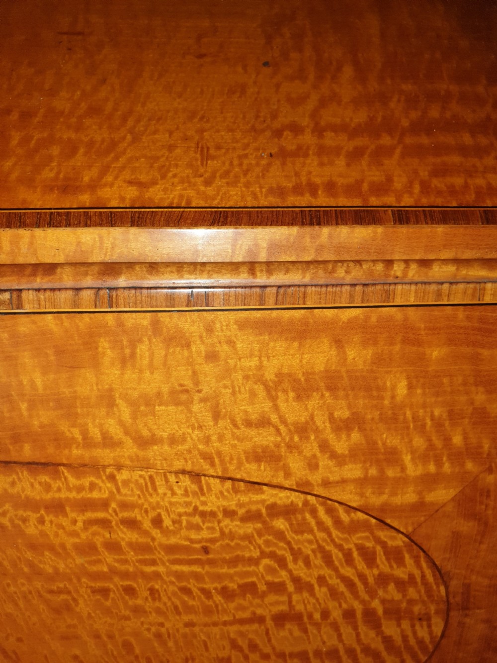 Edwardian satinwood bureau View VI