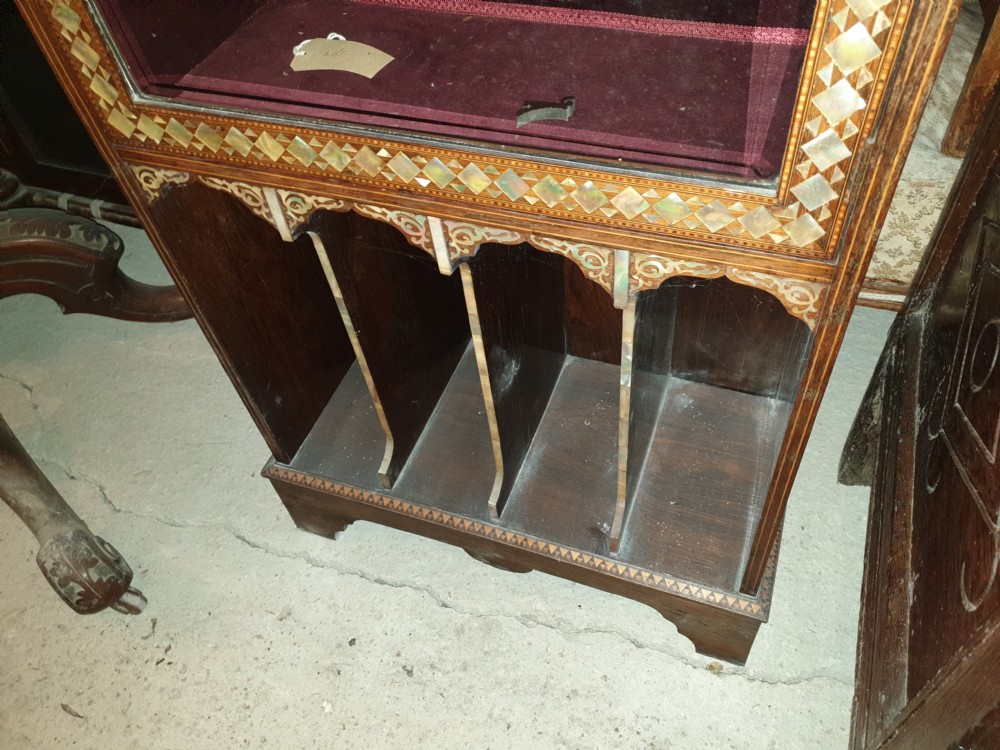 Late 19th century inlaid rosewood cabinet View VI