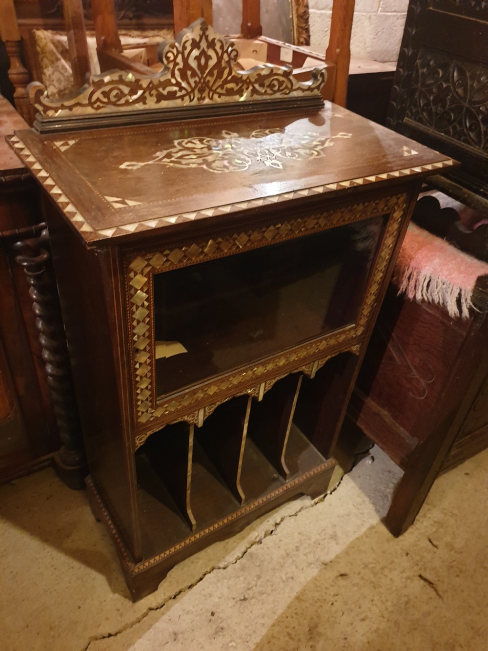 Late 19th century inlaid rosewood cabinet View VII