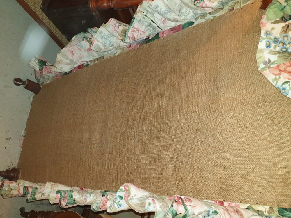 Late Victorian upholstered Chesterfield sofa. View V