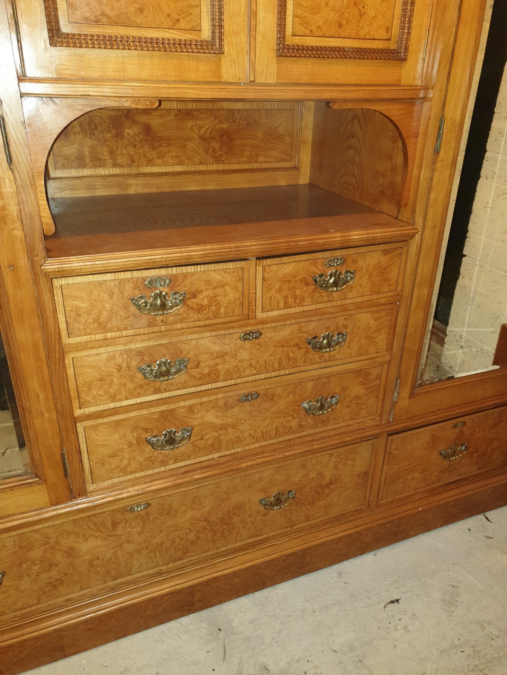 Good late Victorian Wardrobe by Shapland & Petter. Barnstaple  View IV