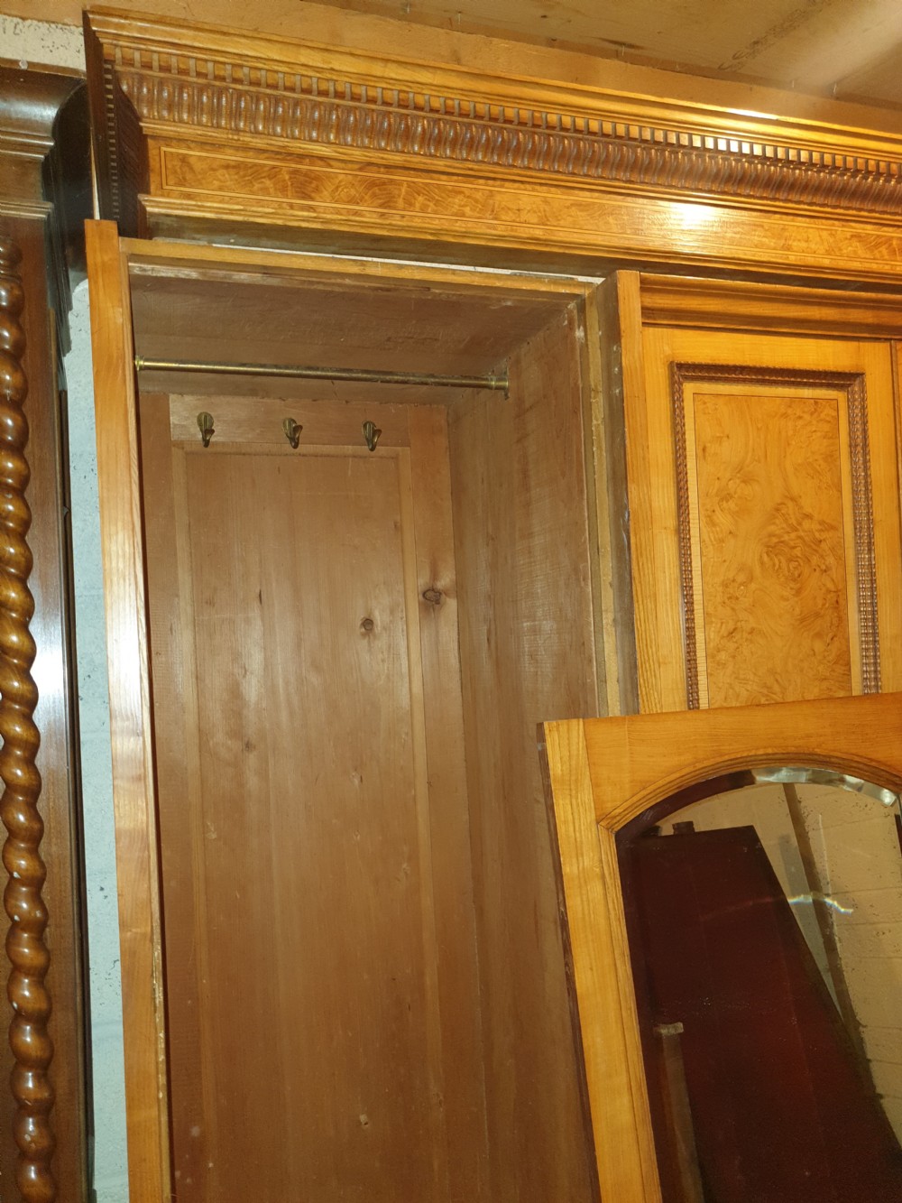  Good late Victorian Wardrobe by Shapland & Petter. Barnstaple  View V