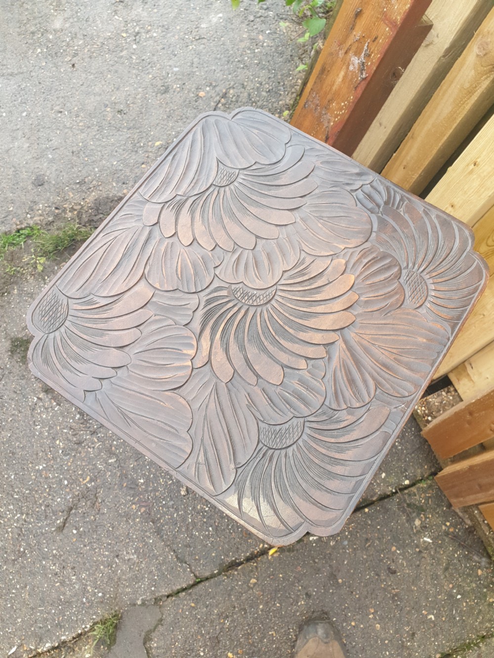Liberty's 2 tier carved table  View II